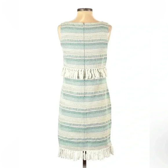 Cupcakes & Cashmere | Mint & Cream Martini Tassel Shift Dress Size Small S - Picture 3 of 5